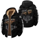 Harley-Davidson Motorcycle Winter Fleece Jacket Gift Fan Love QTHD261225AHD7-WSFJ