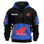 Honda Exclusive Logo Hoodie Half Zipper HOMOT090625A01HONHDF
