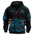 Suzuki Motorcycles  Inspired Fan Logo Hoodie Half Zipper QTMT160525A2SUZ