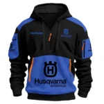 Husqvarna Motorcycles  Inspired Fan Logo Hoodie Half Zipper QTMT160525A3HUS