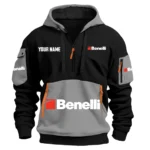 Benelli Exclusive Logo Hoodie Half Zipper HOMOT090625A01BENHDF