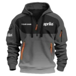 Aprilia Inspired Fan Logo Hoodie Half Zipper QTMO150825A4AM