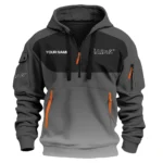 Brough Superior Inspired Fan Logo Hoodie Half Zipper QTMO150825A4BRO