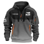 Buell Motorcycles Inspired Fan Logo Hoodie Half Zipper QTMO150825A4BUE