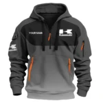 Kawasaki Inspired Fan Logo Hoodie Half Zipper QTMO150825A4KAW