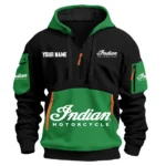 Indian Motorcycle Exclusive Logo Hoodie Half Zipper HOMOT090625A01INDHDF