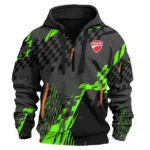 Ducati Motorcycles Exclusive Logo Hoodie Half Zipper HOMO190725A01DUC-HDF