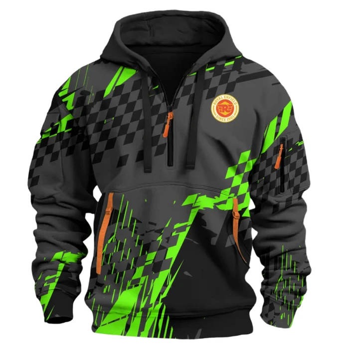 Royal Enfield Motorcycles Exclusive Logo Hoodie Half Zipper HOMO190725A01ROY-HDF