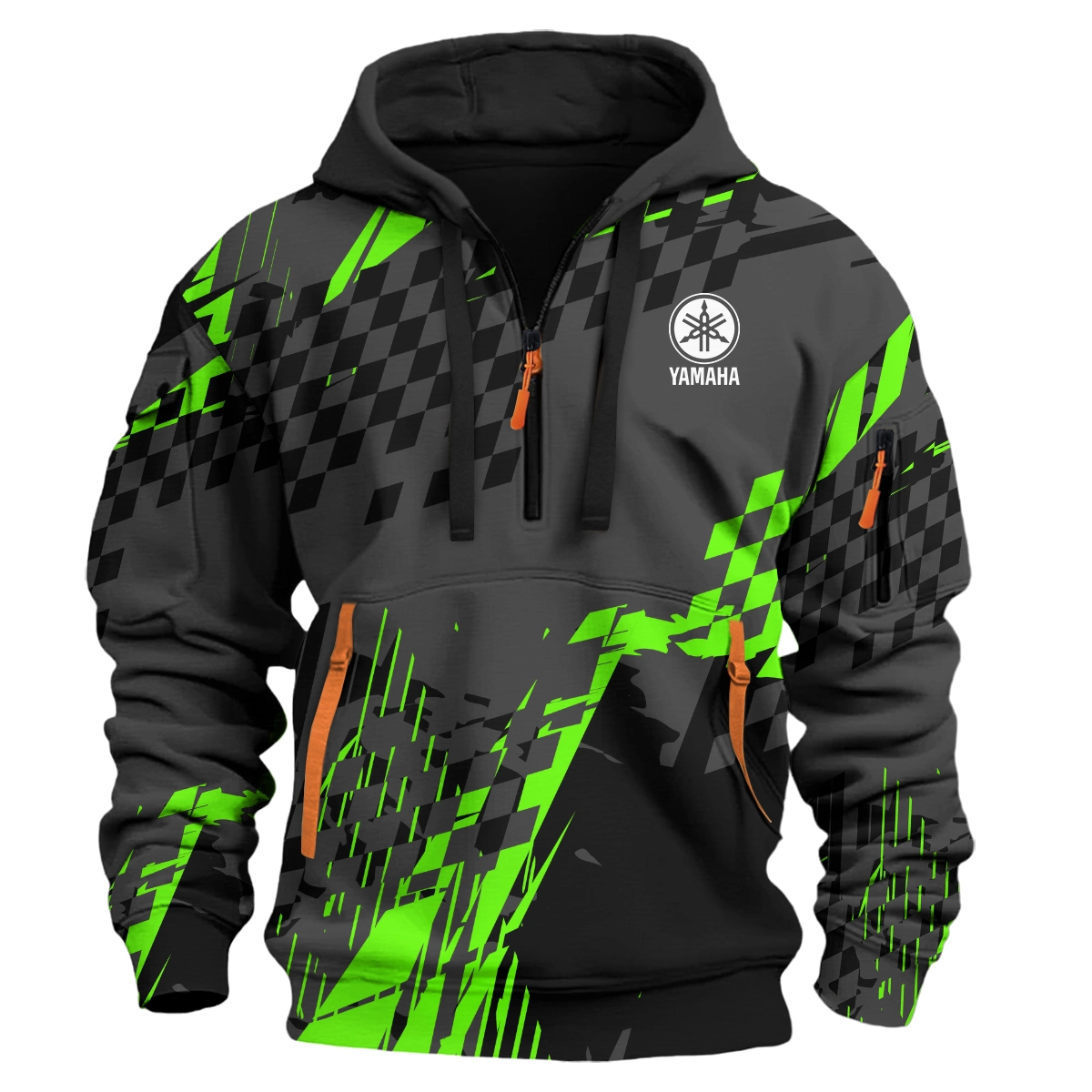 Yamaha Motorcycles Exclusive Logo Hoodie Half Zipper HOMO190725A01YAM-HDF