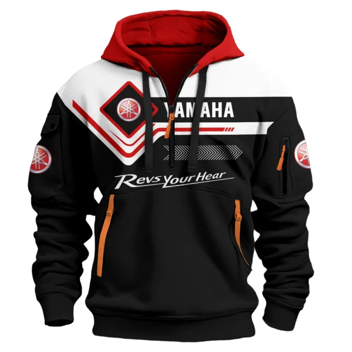 Yamaha Motorcycles Exclusive Logo Hoodie Half Zipper HOMOT050825A02YAM-HDF