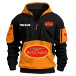 Moto Guzzi Exclusive Logo Hoodie Half Zipper HOMOT090625A01MGUHDF