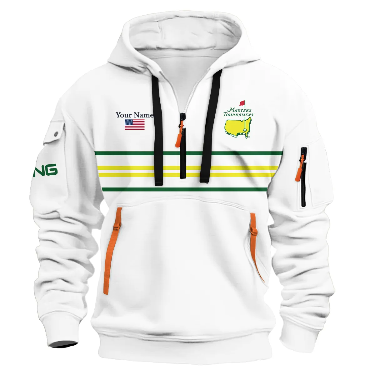 Ping Masters Tournament Hoodie Half Zipper All Over Prints QTMT161225A1PI-HDF - Image 2