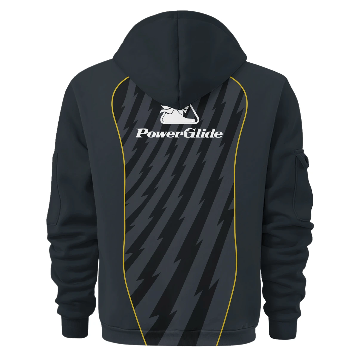 PowerGlide All Over Prints- Personalized Hoodie Half Zipper QTBLA011125A1PWG-HDF - Image 3