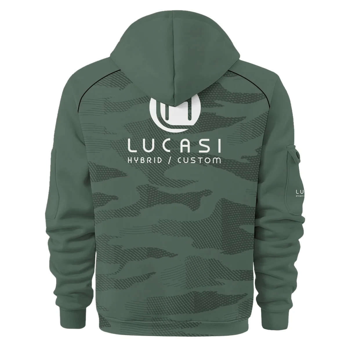 Lucasi All Over Prints- Personalized Hoodie Half Zipper QTBLA041125A1LUC-HDF - Image 3