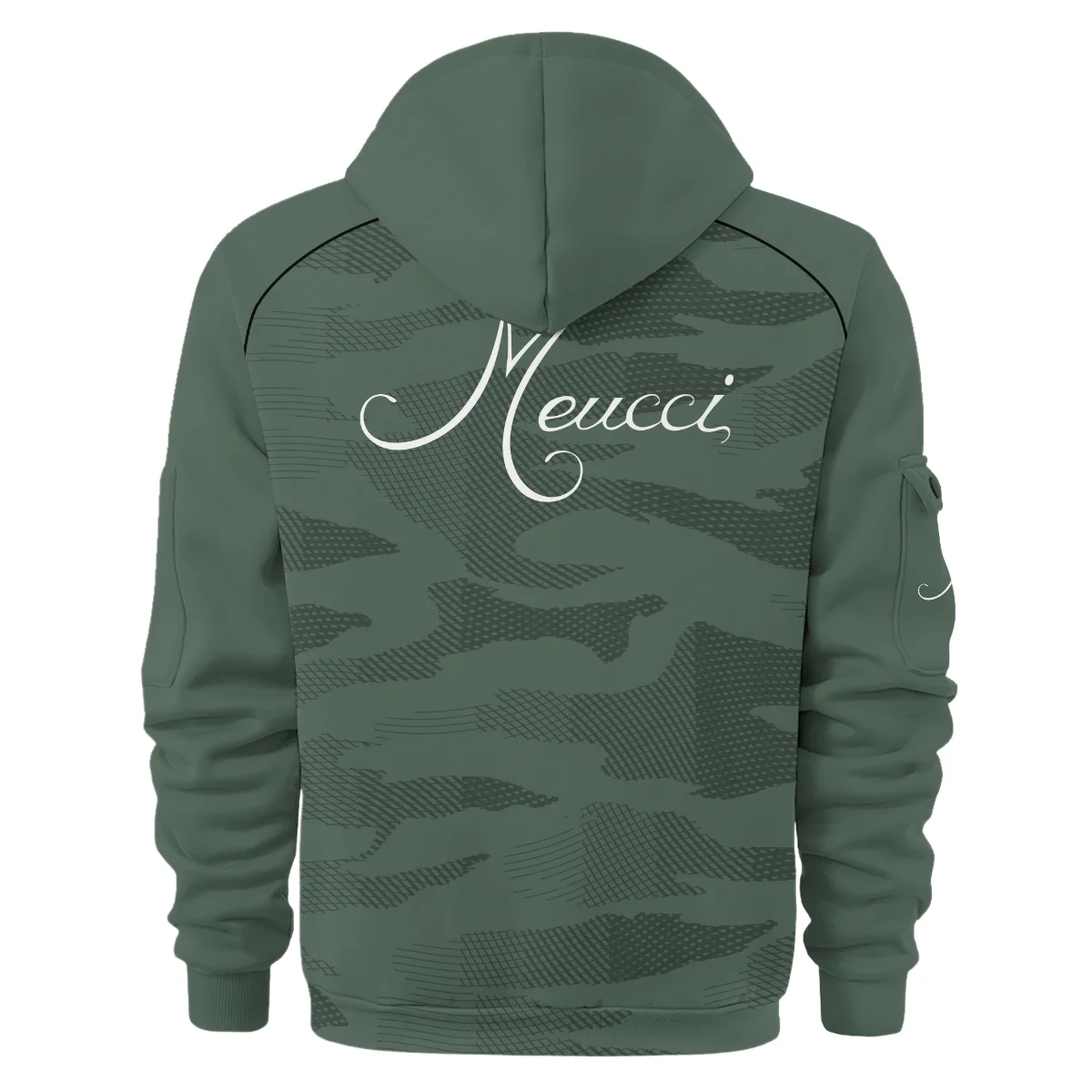 Meucci All Over Prints- Personalized Hoodie Half Zipper QTBLA041125A1MEC-HDF - Image 3