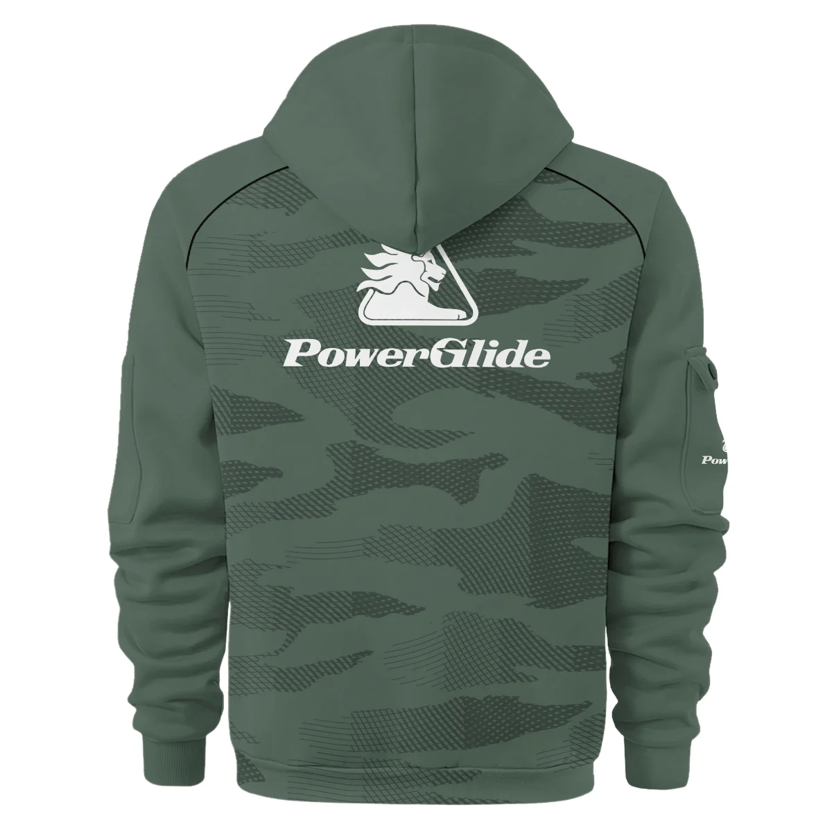 PowerGlide All Over Prints- Personalized Hoodie Half Zipper QTBLA041125A1PWG-HDF - Image 3