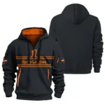 Harley-Davidson Motorcycle Inspired Fan Logo Hoodie Half Zipper QTHD250725BB1-HDF