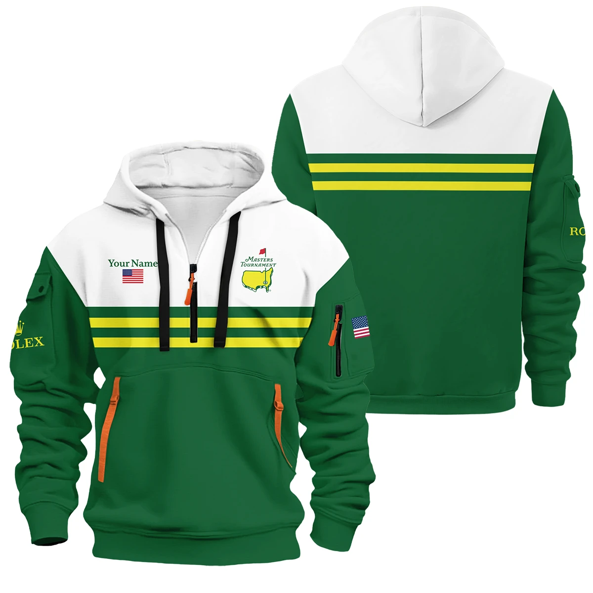 Rolex Masters Tournament Designed for True Fans Hoodie Half Zipper QTMT081025AA1ROX-HDF - Image 3