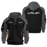 Riley Cues All Over PrintsHoodie Half Zipper QTBL211025A1RLY