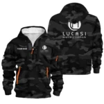 Lucasi All Over PrintsHoodie Half Zipper QTBLA051125A1LUC