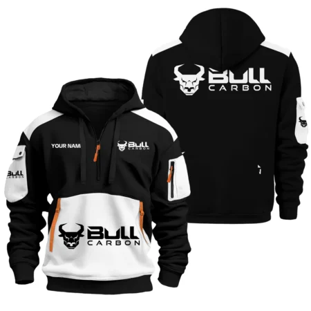 Bull Carbon All Over PrintsHoodie Half Zipper QTBLA051125A2BLC