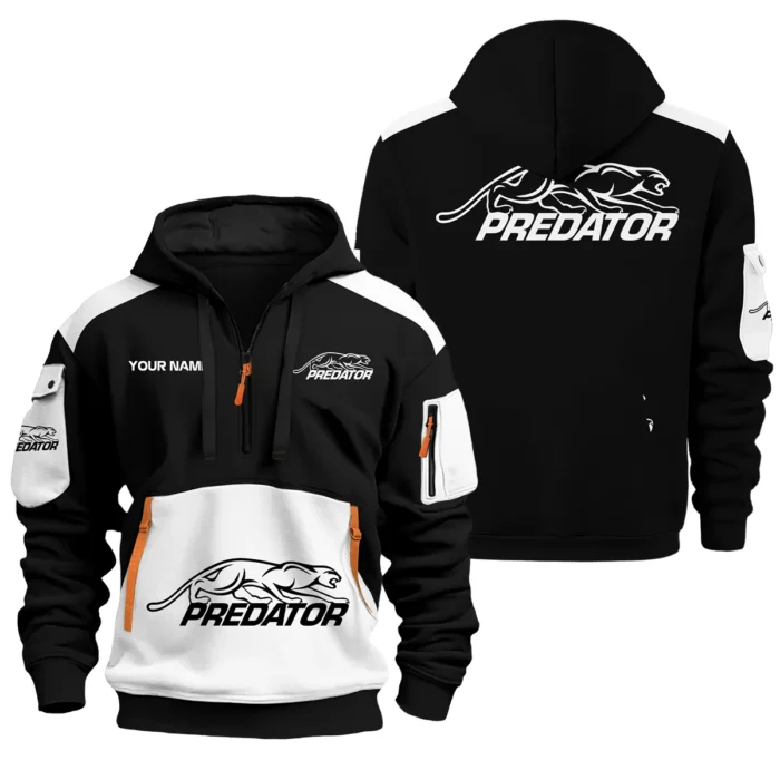Predator Cues All Over PrintsHoodie Half Zipper QTBLA051125A2PRC