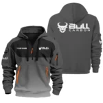 Bull Carbon All Over PrintsHoodie Half Zipper QTBLA081125A1BLC