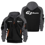 G3 Boats All Over Prints Hoodie Half Zipper QTFS201125A1G3