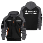 Suzuki Marine All Over Prints Hoodie Half Zipper QTFS201125A1SUZ