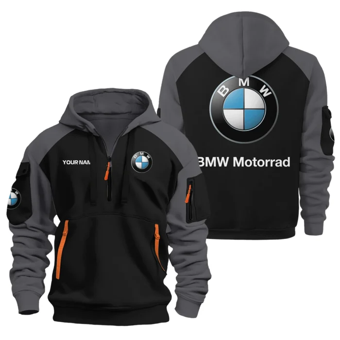 BMW Motorrad Hoodie Half Zipper Designed for True Fans QTVAMC121225A01BMW