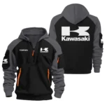 Kawasaki Hoodie Half Zipper Designed for True Fans QTVAMC121225A01KAW