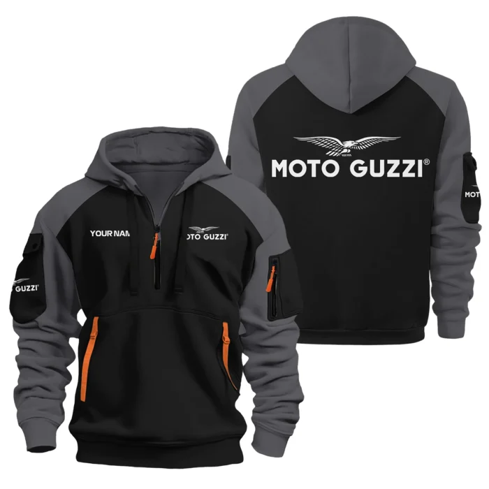 Moto Guzzi Hoodie Half Zipper Designed for True Fans QTVAMC121225A01MGU