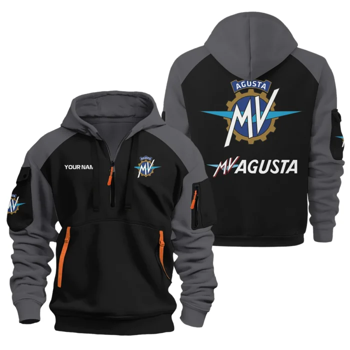 MV Agusta Hoodie Half Zipper Designed for True Fans QTVAMC121225A01MVA