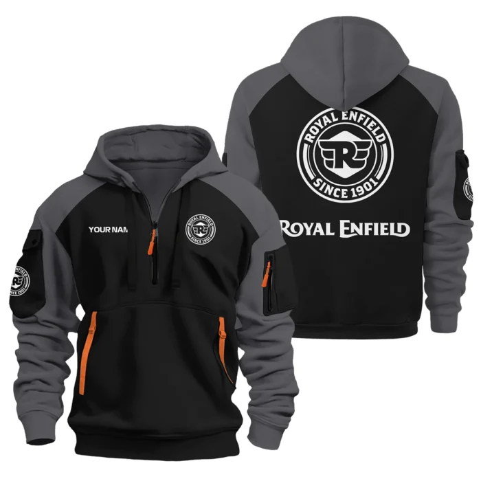 Royal Enfield Hoodie Half Zipper Designed for True Fans QTVAMC121225A01ROY
