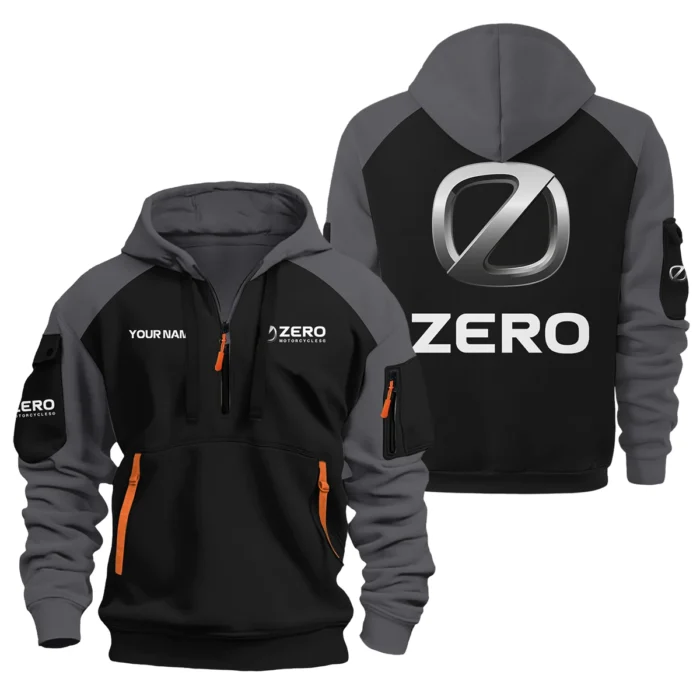 Zero Motorcycles Hoodie Half Zipper Designed for True Fans QTVAMC121225A01ZER