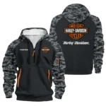 Harley-Davidson Hoodie Half Zipper Designed for True Fans QTHD021225A3