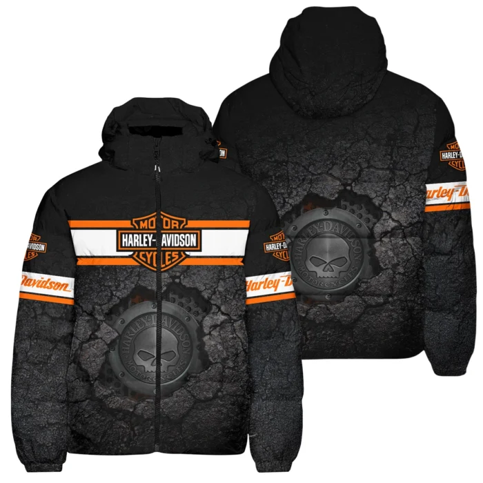 Harley-Davidson Motorcycle Down & Puffer Jackets Gift Fan Love QTHD010725A1-DPJ