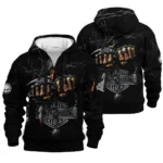 Harley-Davidson Motorcycle Hoodie Half Zip Quilted Waffle Gift Fan Love QTHD261225AHD7-HDFQW