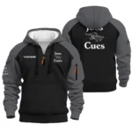 Joss Cues Hoodie Half Zip Quilted Waffle All Over Print For True Fans QTBL171225A2JOS