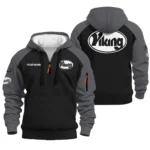 Viking Cues Hoodie Half Zip Quilted Waffle All Over Print For True Fans QTBL171225A2VKG