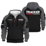 Tracker Boats Hoodie Half Zip Quilted Waffle All Over Print For True Fans QTFS221225ST4A1TRA