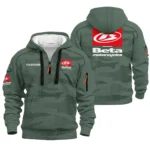 Beta Motorcycles Hoodie Half Zip Quilted Waffle All Over Print For True Fans QTVAMC121225A02BTA