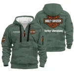 Harley-Davidson Hoodie Half Zip Quilted Waffle All Over Print For True Fans QTVAMC121225A02HD