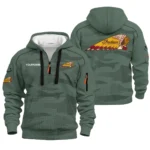 Indian Motorcycle Hoodie Half Zip Quilted Waffle All Over Print For True Fans QTVAMC121225A02IND