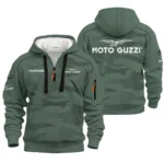 Moto Guzzi Hoodie Half Zip Quilted Waffle All Over Print For True Fans QTVAMC121225A02MGU