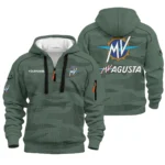 MV Agusta Hoodie Half Zip Quilted Waffle All Over Print For True Fans QTVAMC121225A02MVA