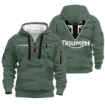 Triumph Hoodie Half Zip Quilted Waffle All Over Print For True Fans QTVAMC121225A02TRI