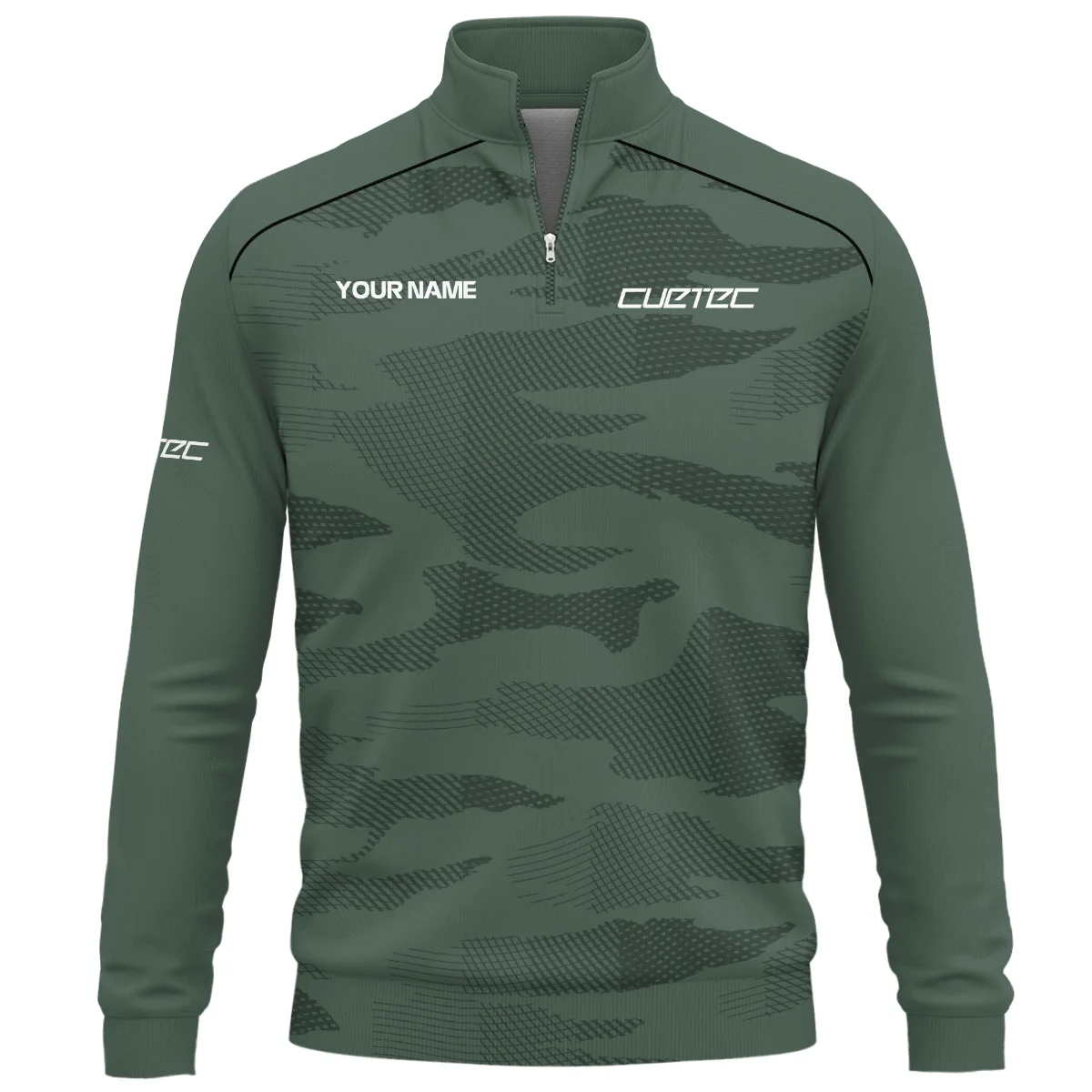 Cuetec All Over Prints- Personalized Quarter Zip Sweatshirt QTBLA041125A1CTC-QTZ - Image 2