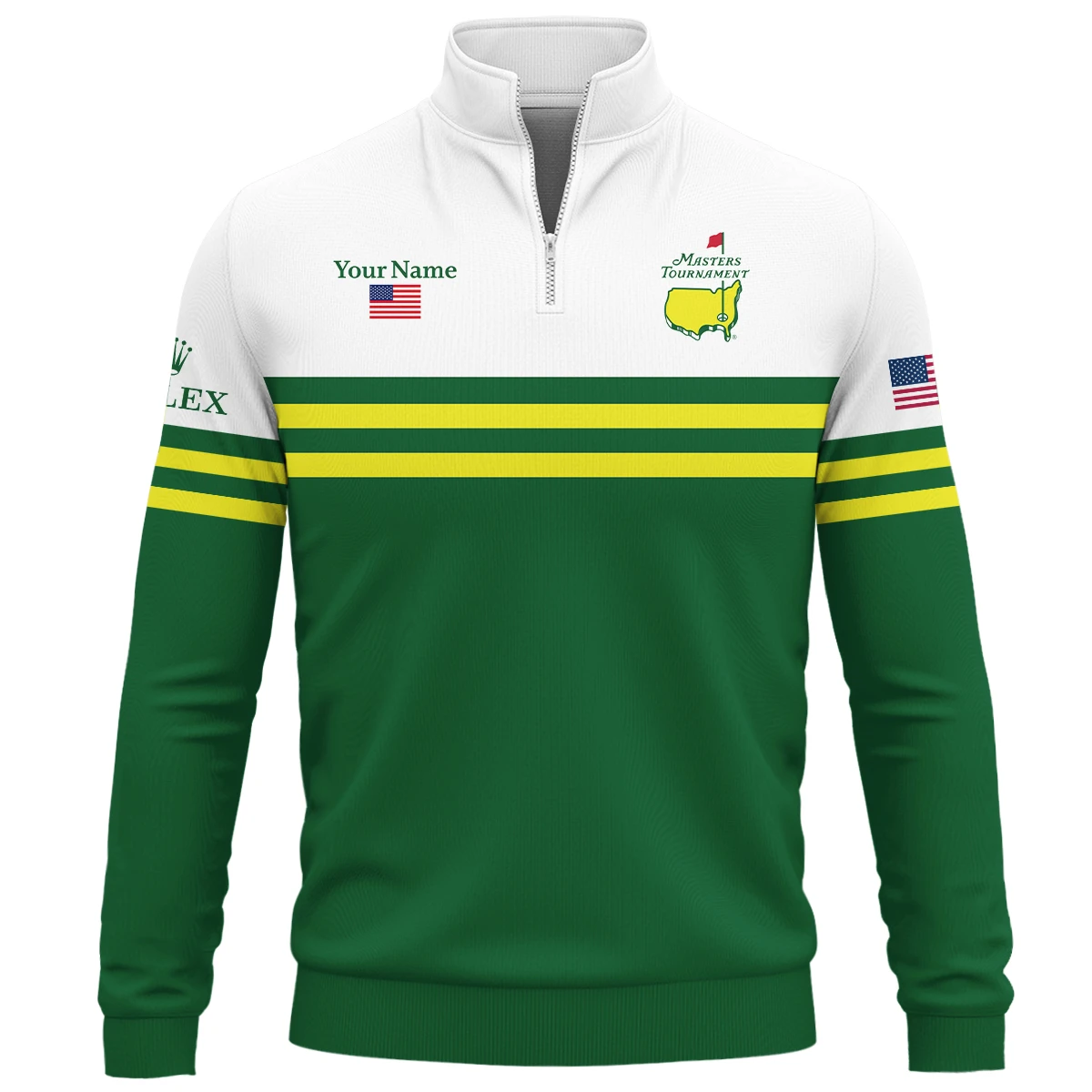Rolex Masters Tournament Designed for True Fans Quarter Zip Sweatshirt QTMT081025AA1ROX-QTZ