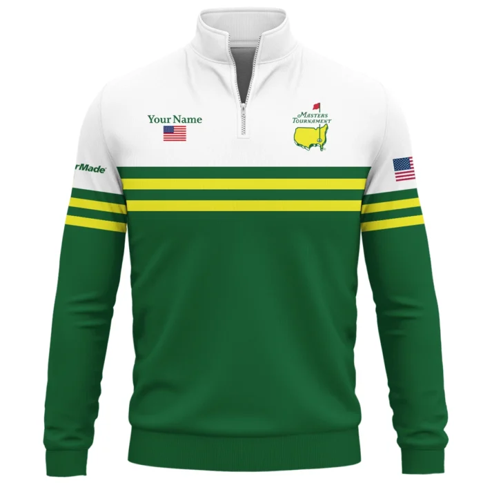 TaylorMade Masters Tournament Designed for True Fans Quarter Zip Sweatshirt QTMT081025AA1TM-QTZ